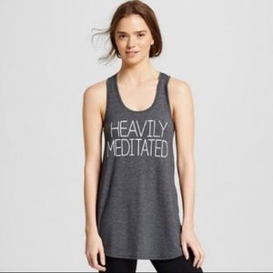Peaceful Warrior Grey Racerback Tank